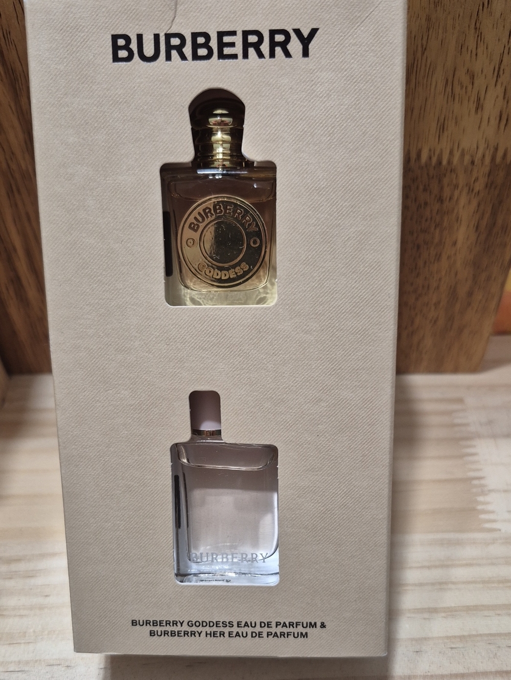 Burberry Fragrance Duo — Gold and Clear Mini Bottles